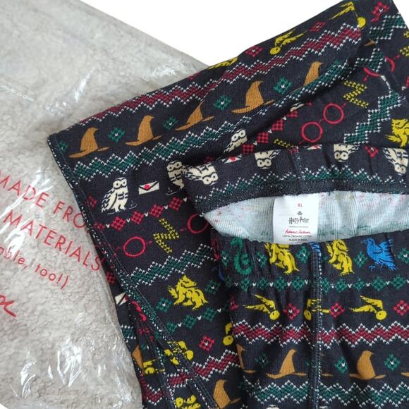 Hanna Andersson x Harry Potter Wizarding World Long John Pajama Pant Organic XL - Picture 4 of 6